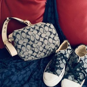 COPY - Navy bag, large scarf and shoe set